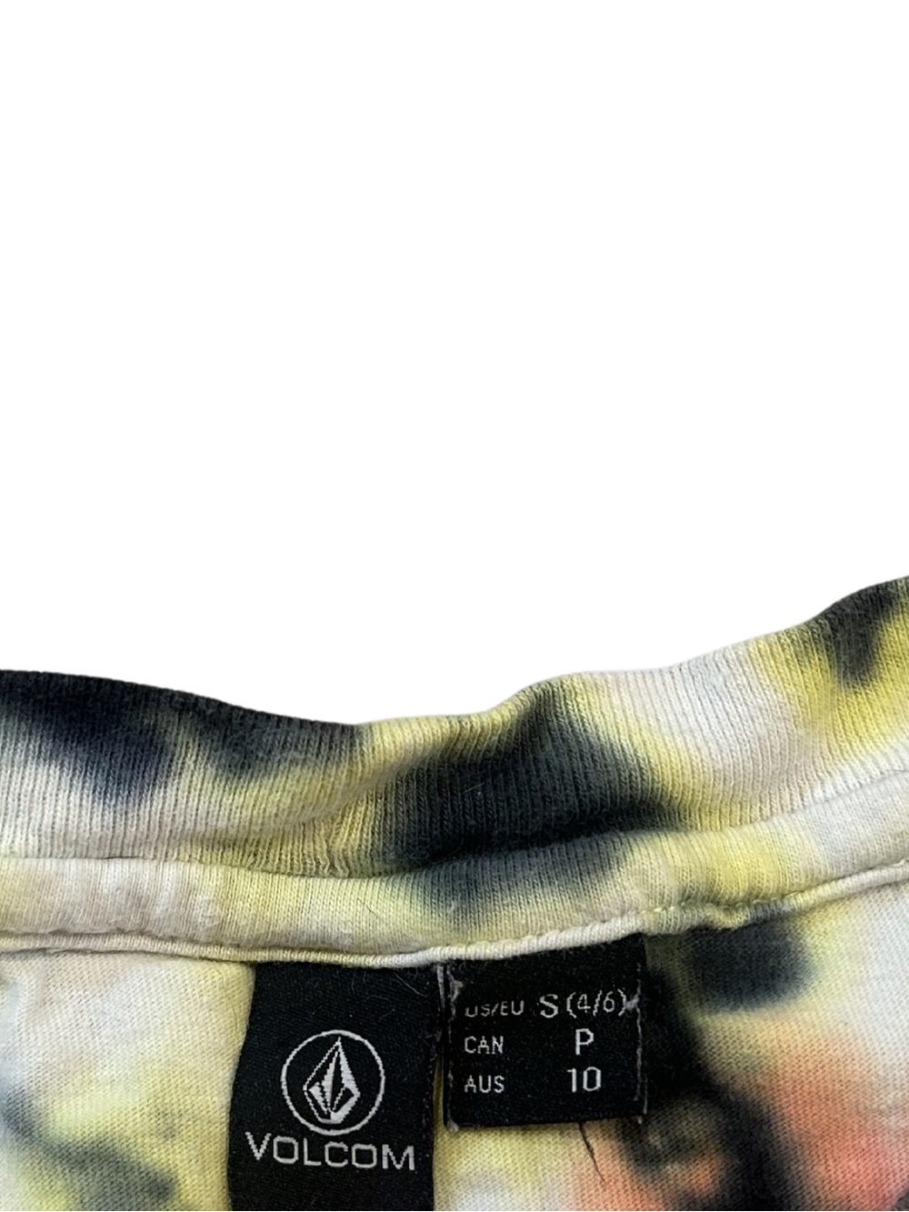Volcom Galactic Stone Tie Dye Crop T-Shirt | Size S - Picture 3 of 5